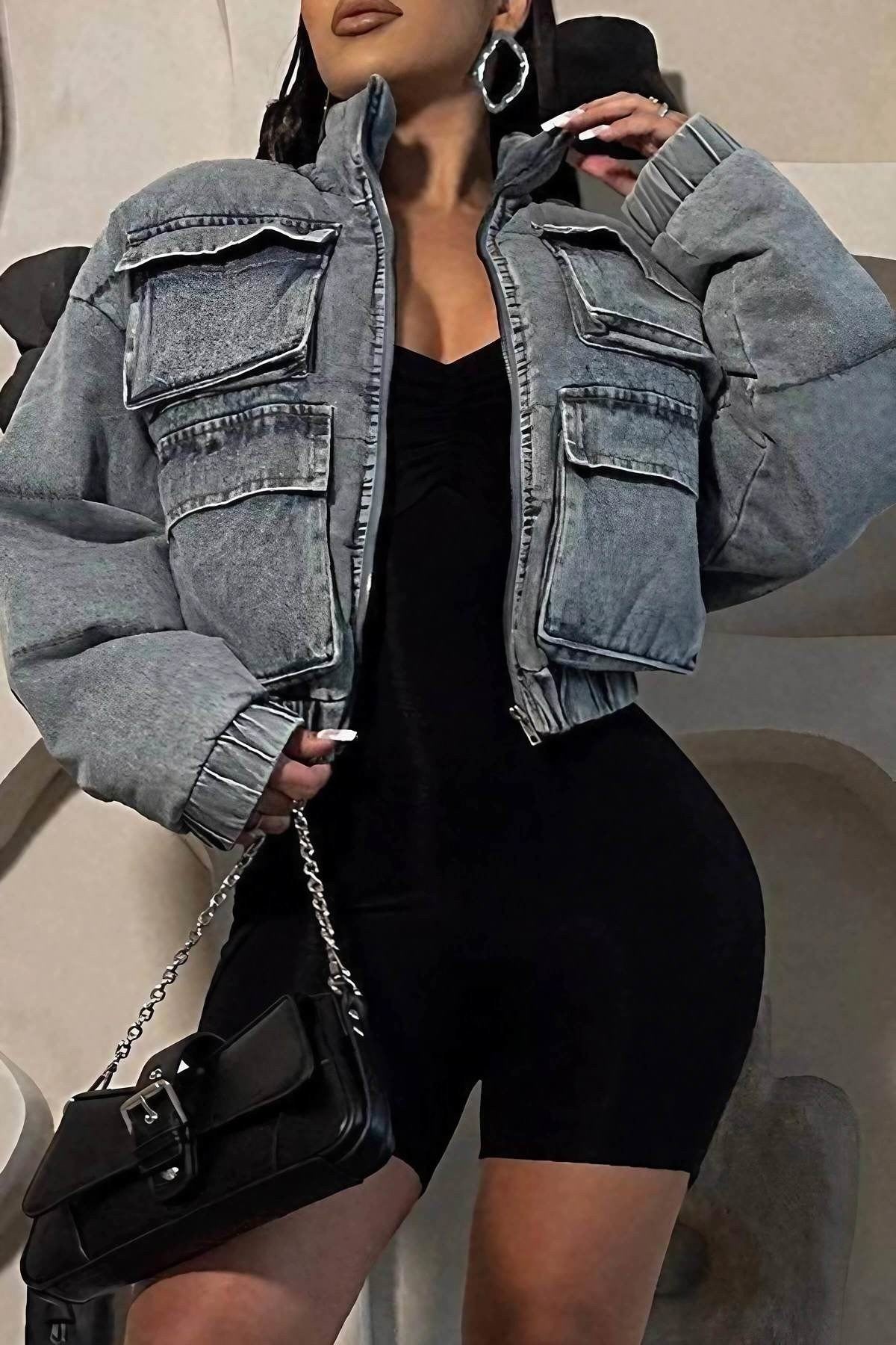 Denim Bomber Jackets Lavish Daily