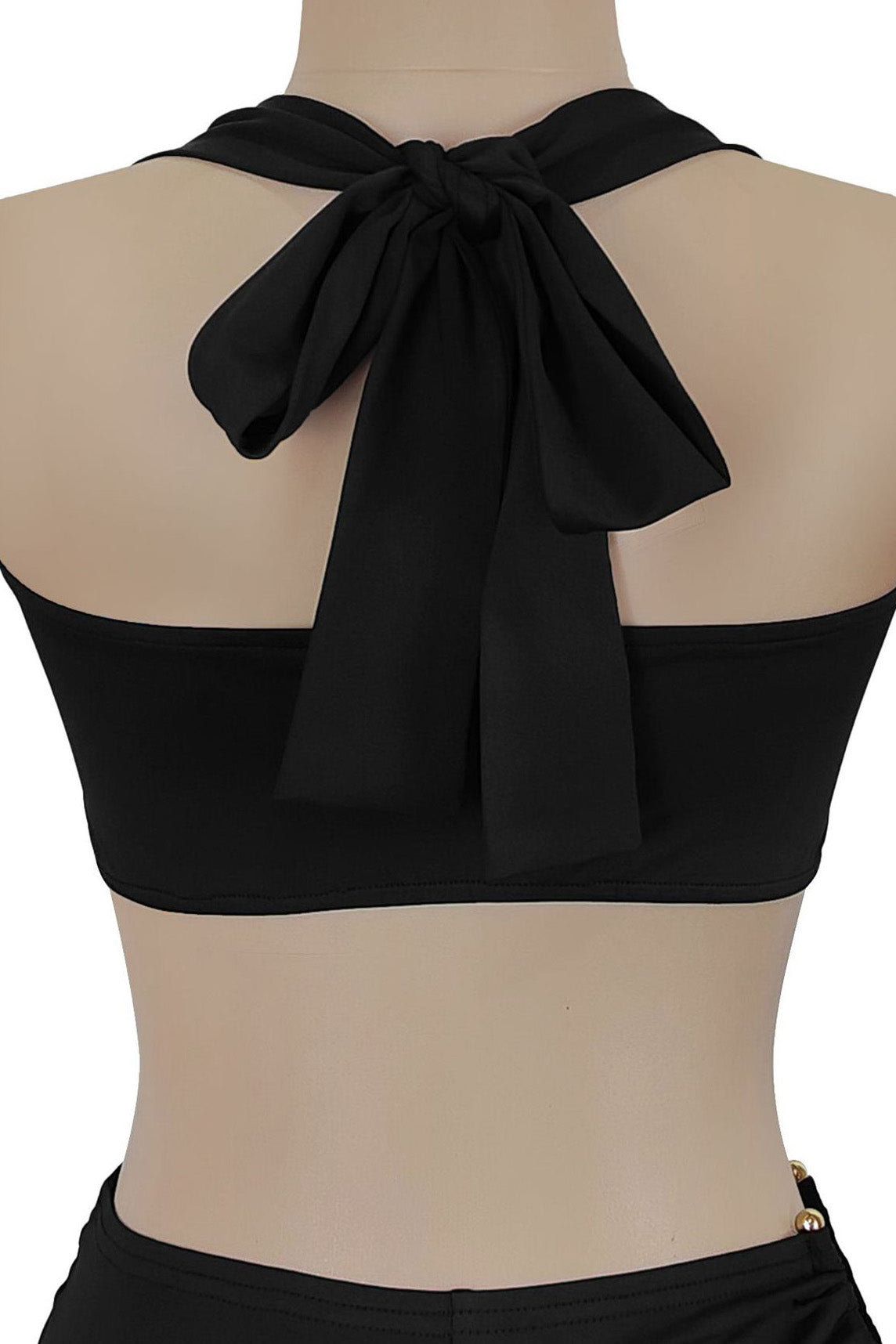 Twist-Front Halter Top & Drape Flare Pant Set Lavish Daily