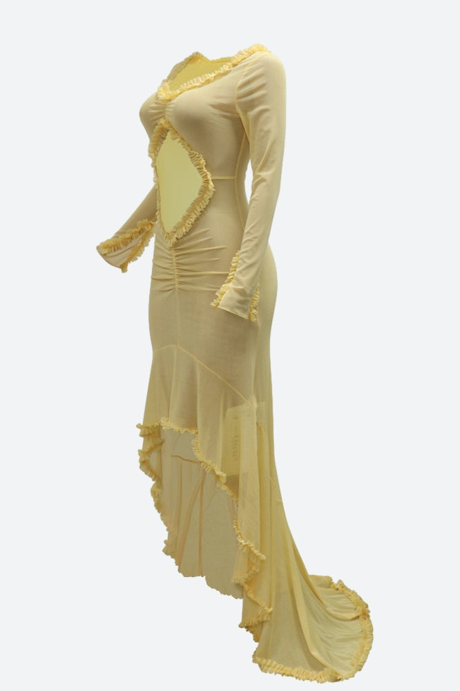 Maxi Ruffle Dress Lavish Daily