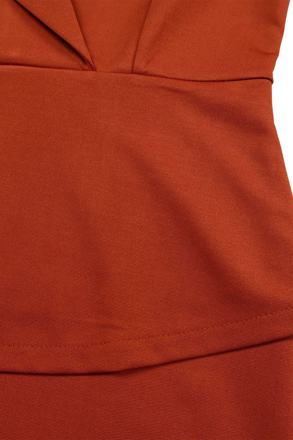 3/4 Sleeve Belted Sheath Work Dress Lavish Daily