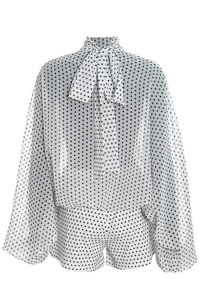 Polka Dot Sheer 2-Piece Shorts Set Lavish Daily