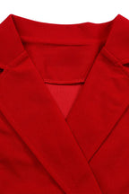Solid Color Button Lapel Tight Dress Lavish Daily