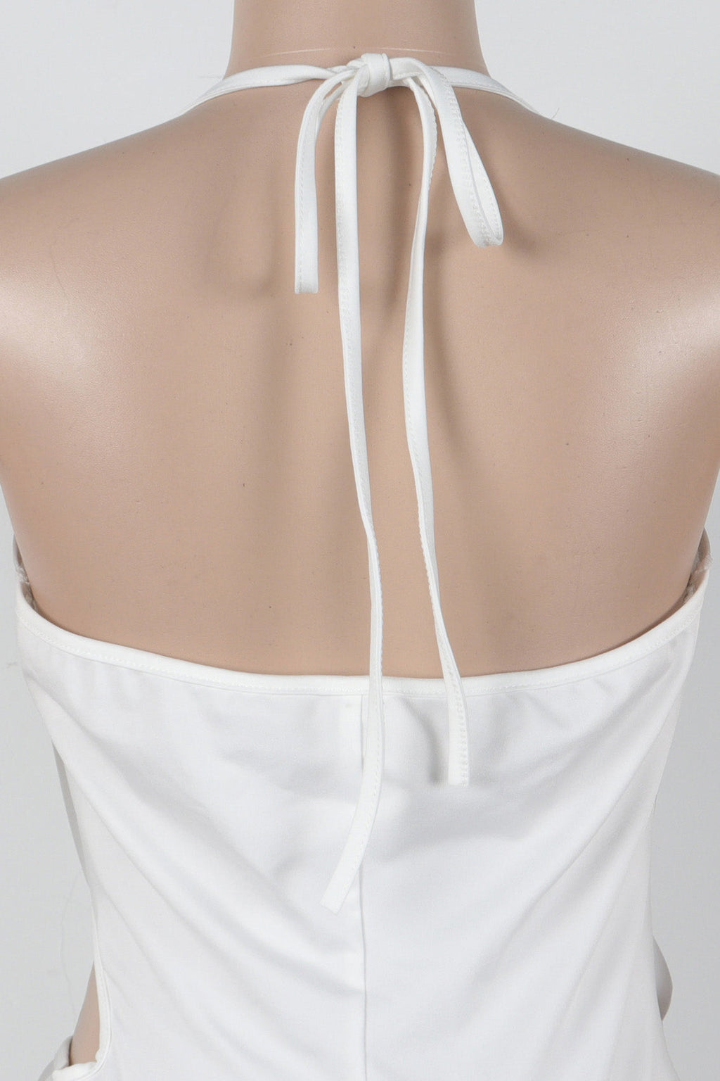 Elegant Ring Cutout Halter Tie Jumpsuit Lavish Daily