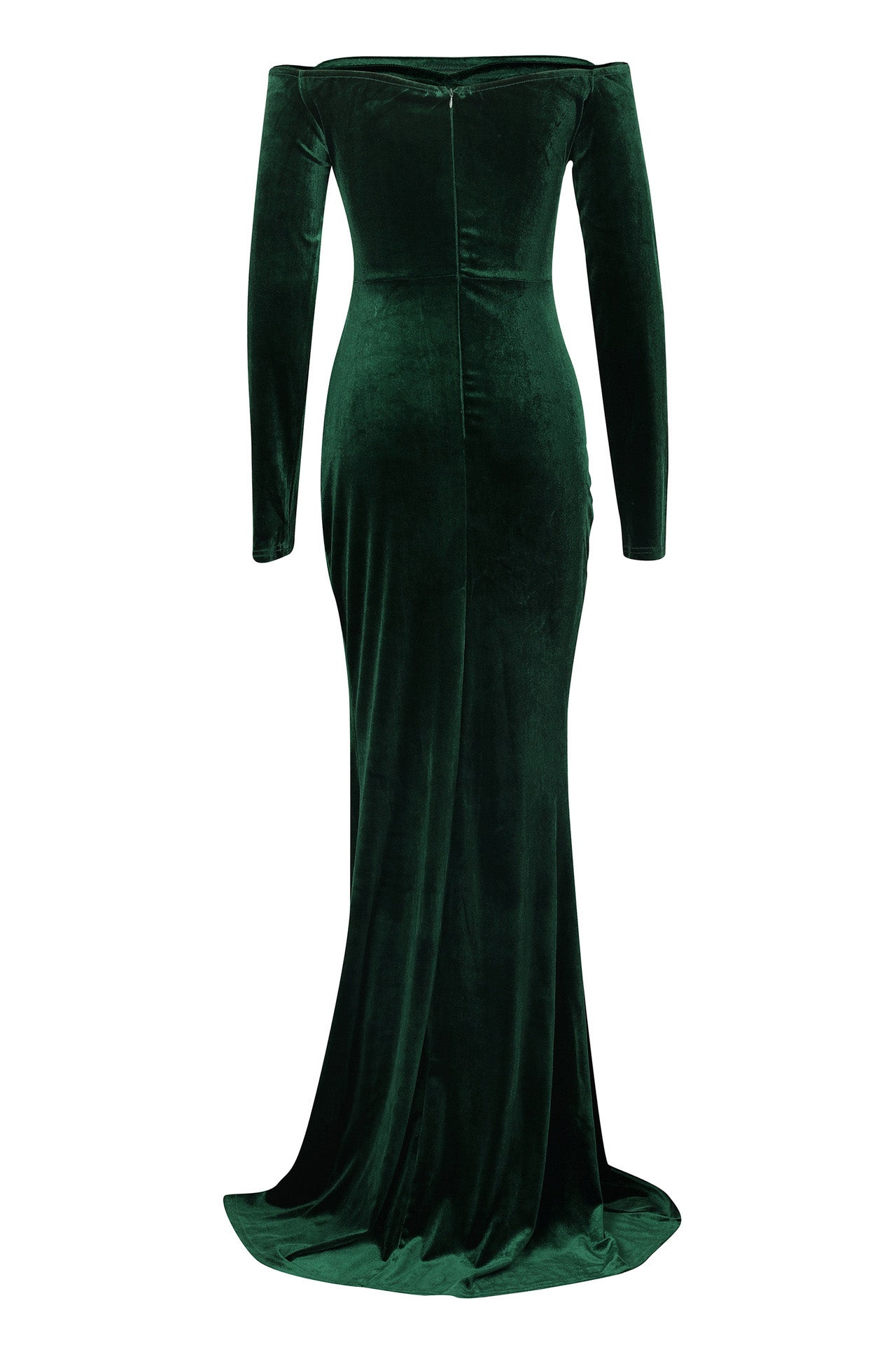 Elegant Off-Shoulder Velvet Dress Lavish Daily