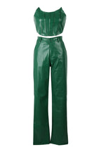 Corset Cutout PU Leather Cargo Set Lavish Daily