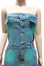Denim Cargo Dress Lavish Daily