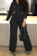 Cut-Out Casual Stretch Jumpsuit Lavish Daily