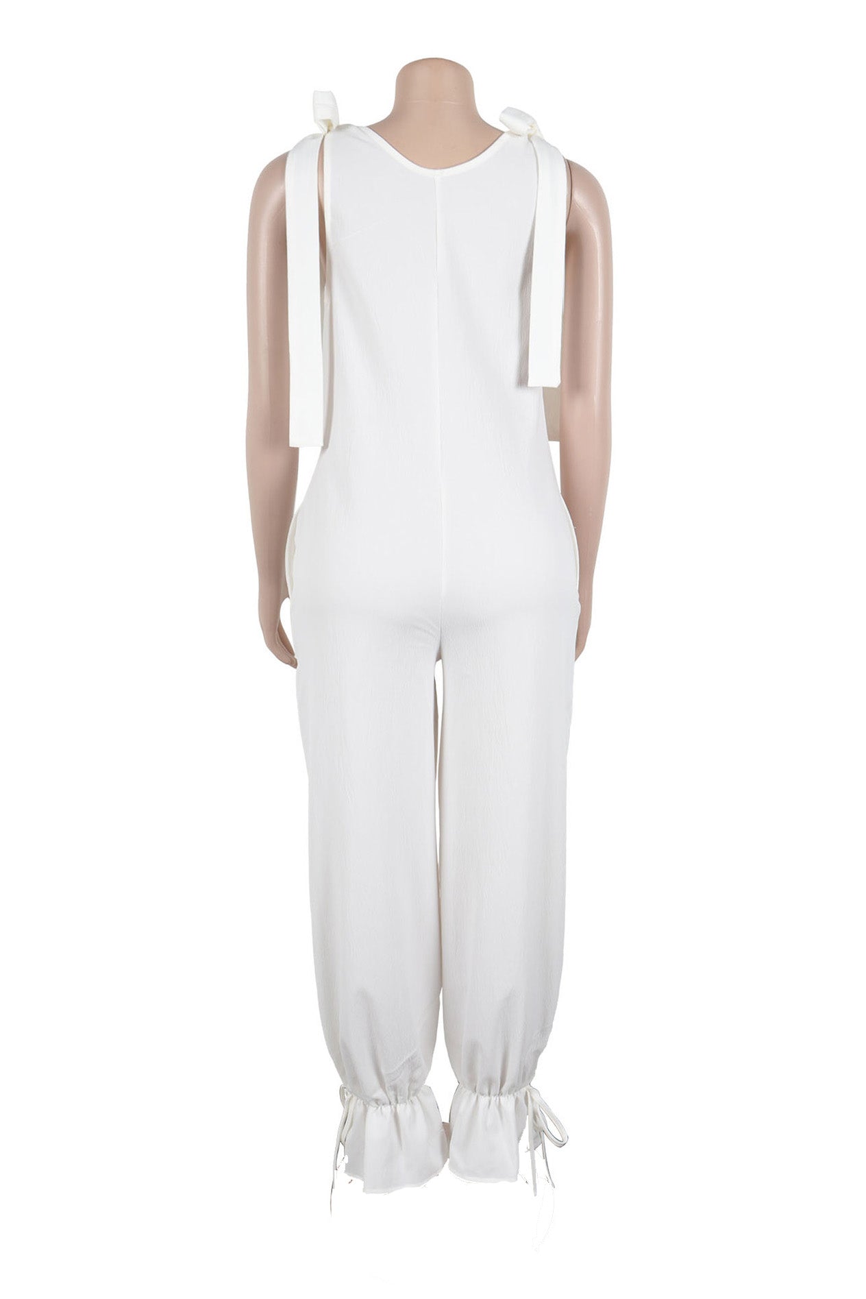 Bandage Casual Style Loose Jumpsuit Lavish Daily