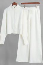 Double-Zip Slim Fit Sweater Set Lavish Daily