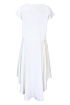 Solid Top & A-Line Midi Skirt Lavish Daily