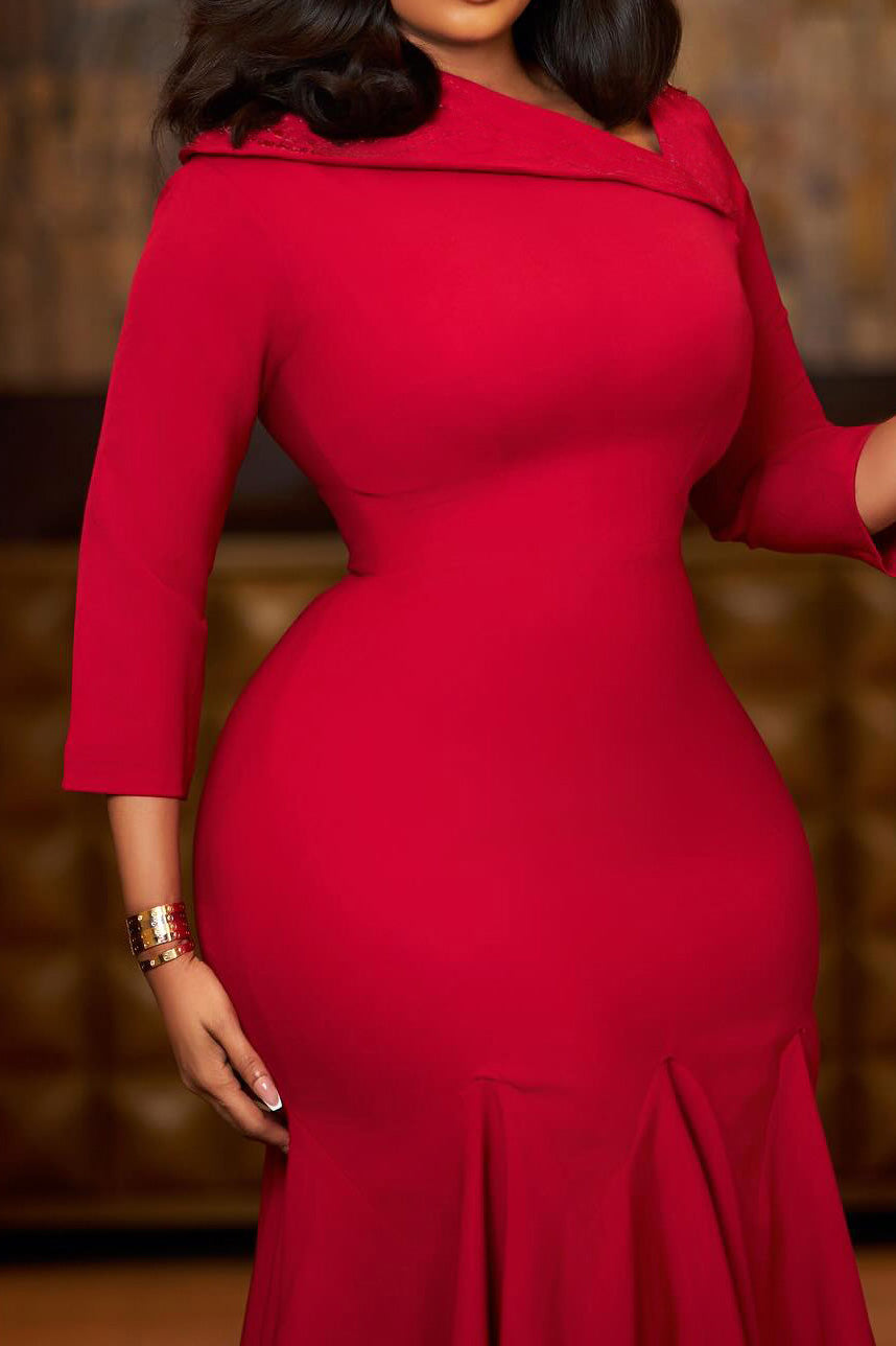 Asymmetrical High-Waist Mermaid Dress Lavish Daily