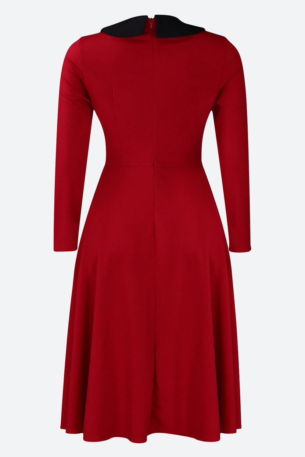 Solid Color Long Sleeve Lapel Elegant Dress Lavish Daily