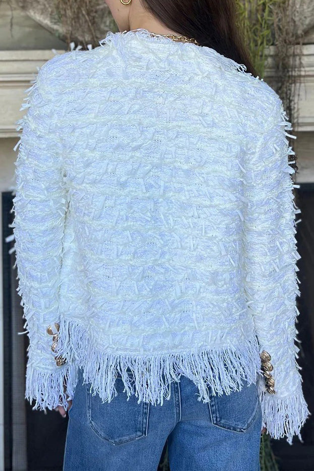 Tassel Elegant Cardigan Jacket Lavish Daily