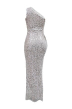 Sequin Halter Deep V Backless Slim Fit Maxi Dress Lavish Daily