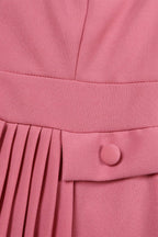 Elegant Solid Pleated Dress Lavish Daily