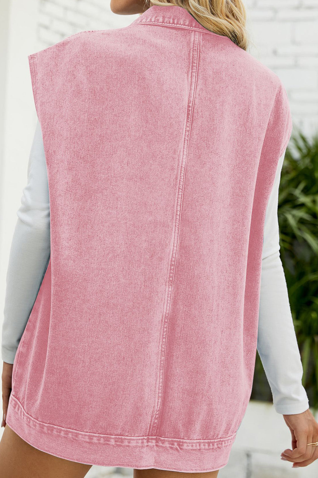 Vintage Oversized Denim Jean Vest Lavish Daily