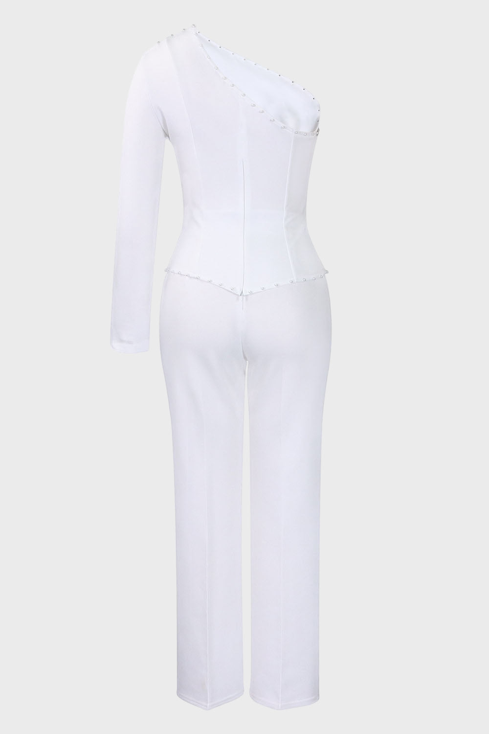 Long Sleeve A-Line Top Straight Leg Pants Matching Set Lavish Daily