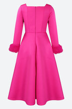 Long Sleeve Square Neck Maxi Dresses Lavish Daily