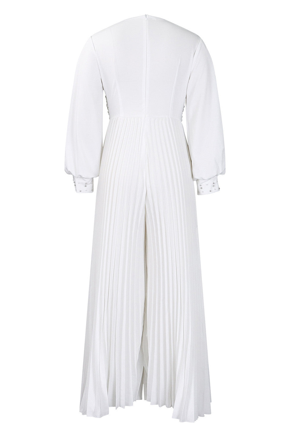 Plus Size Beaded Mesh Wide-Leg Jumpsuit Lavish Daily