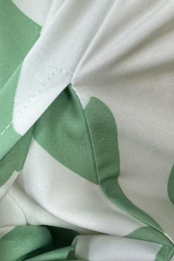 Strapless Printed Wide-Leg Jumpsuit Lavish Daily