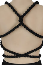 Solid Backless Lace-Up Jumpsuit LavishDaily