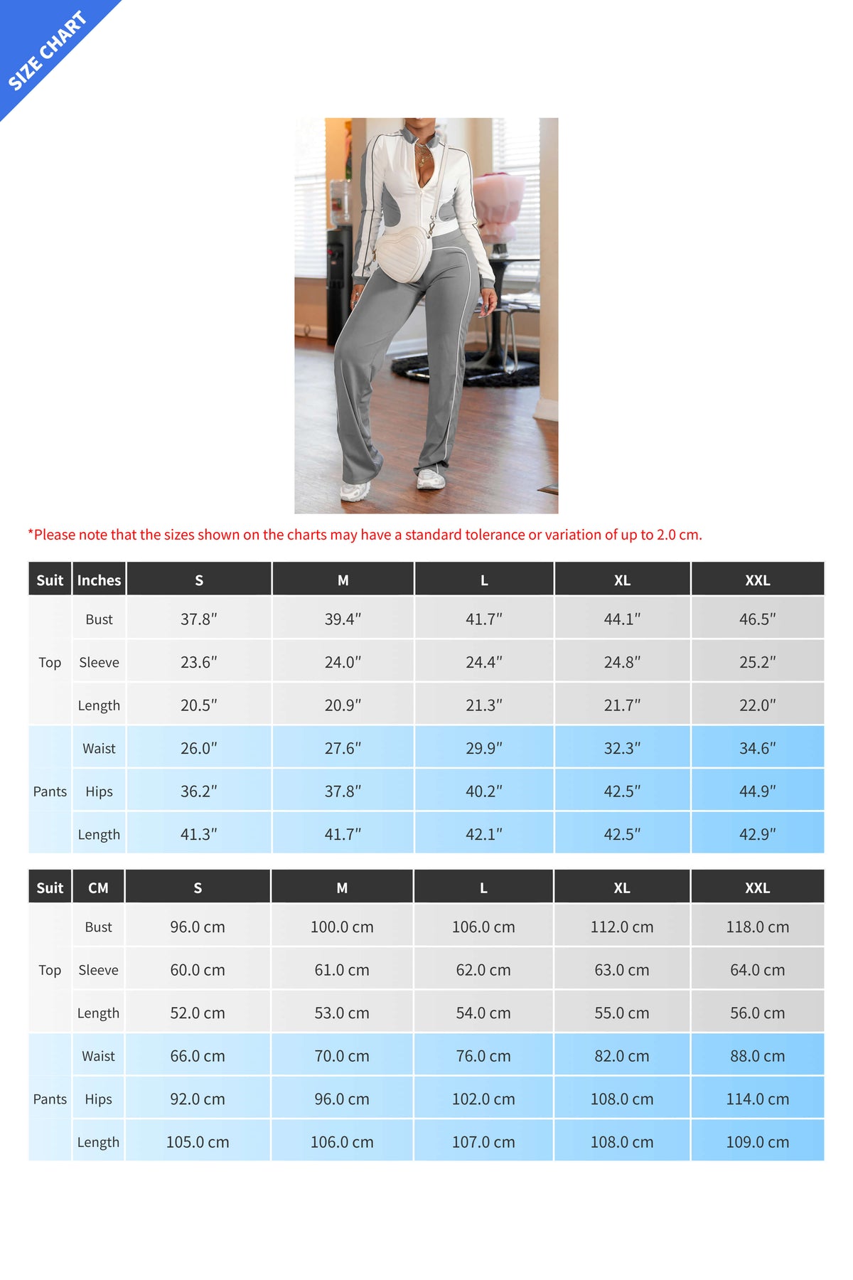 Zip-up Top & Pants Set Lavish Daily