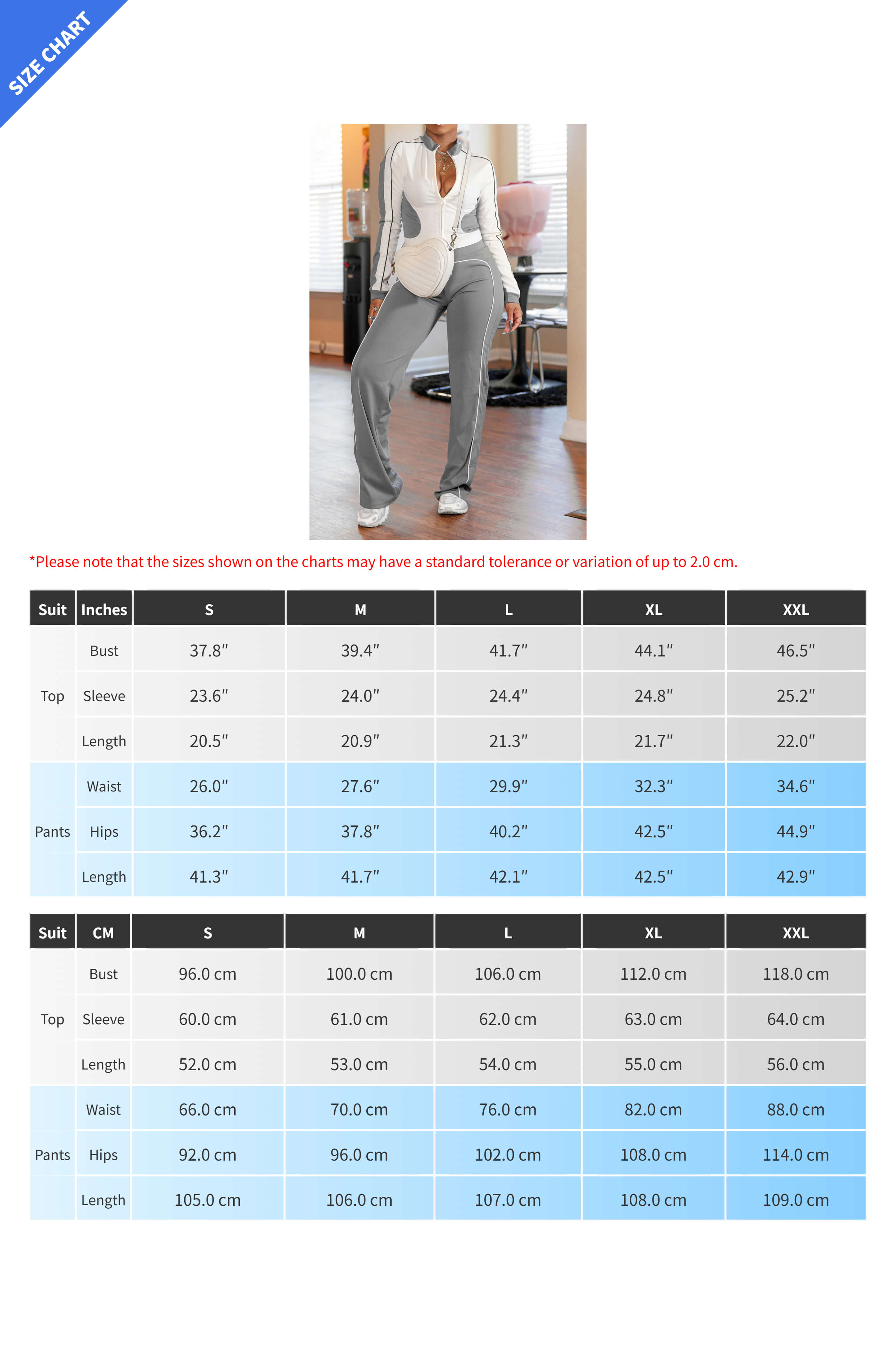 Zip-up Top & Pants Set Lavish Daily