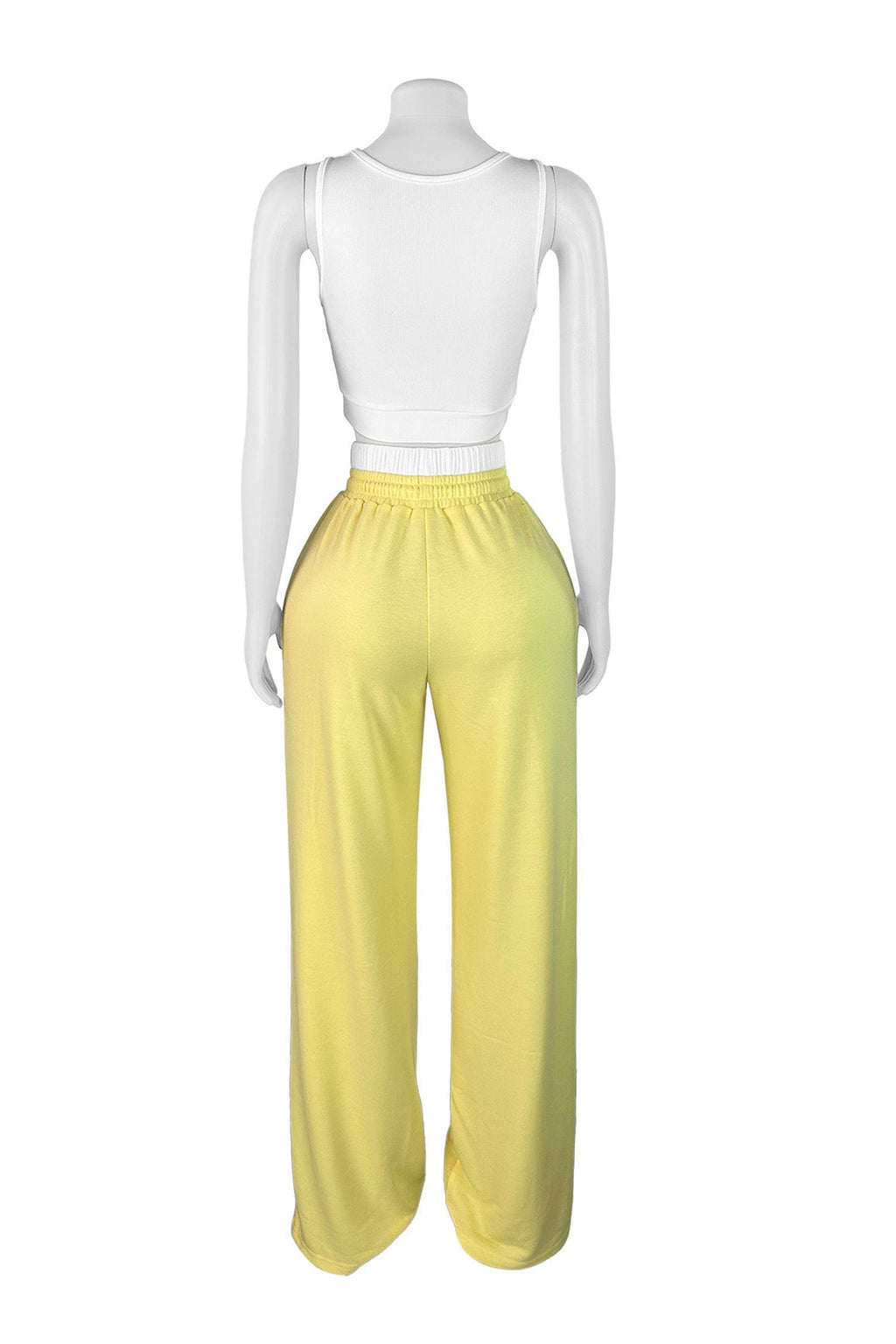 Solid Drawstring Square Neck Sleeveless Set Lavish Daily