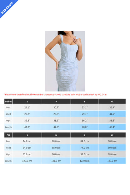 Boned Corset Mermaid Bodycon Maxi Dress Lavish Daily