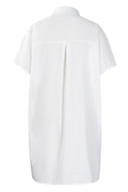 Loose Short-Sleeve Shirt Dress Lavish Daily