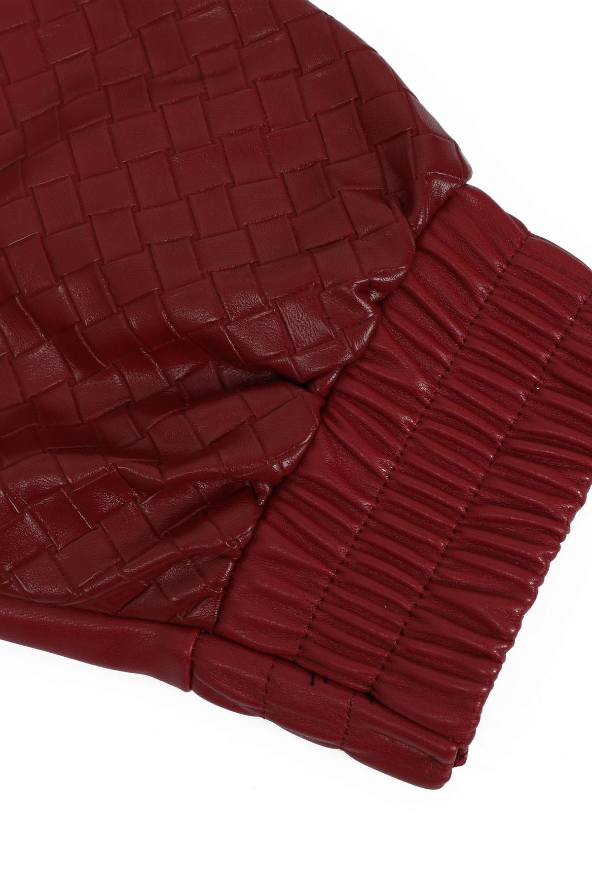 Woven Faux Leather Bomber Shorts Set Lavish Daily