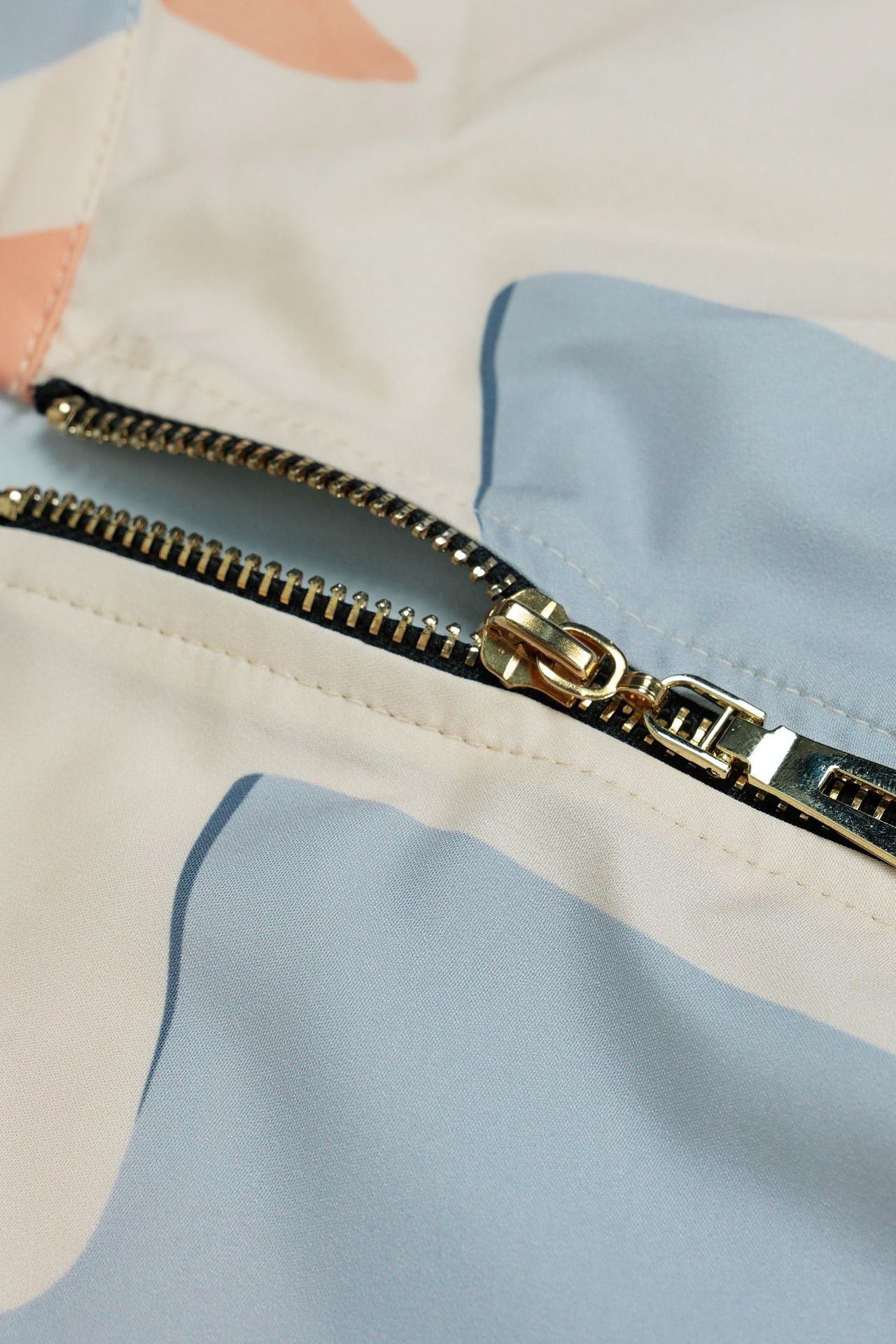 Printed Stand Collar Drawstring Waist 2-Piece Set Lavish Daily