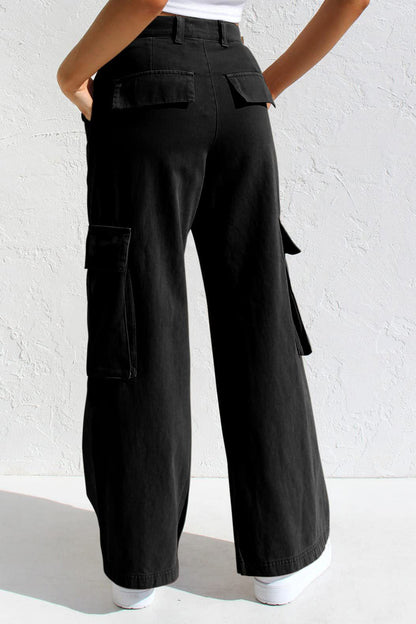 Multi Pocket Cargo Style Women’s Denim Pants Lavish Daily