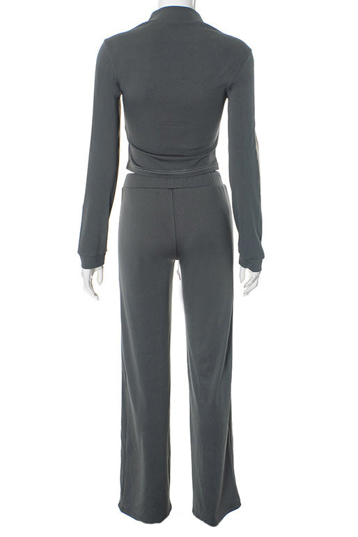 Stand Collar Slim Fit Sport Shorts Set Lavish Daily