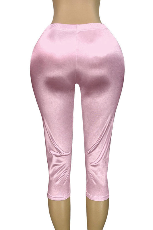 Stretch Satin Capri Pants Lavish Daily