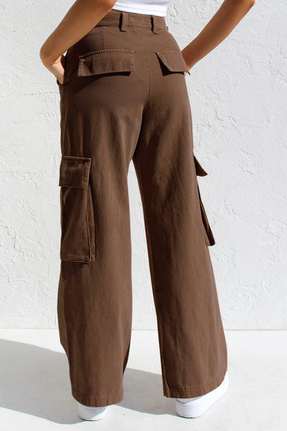Multi Pocket Cargo Style Women’s Denim Pants Lavish Daily