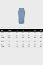 Slit Denim Skirt Lavish Daily