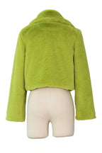 Faux Leather Lapel Short Jacket Lavish Daily