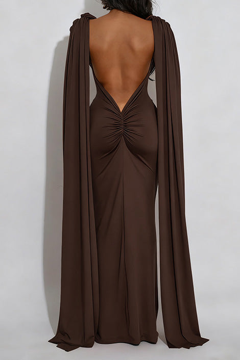 Elegant Pleated Maxi Dress Lavish Daily