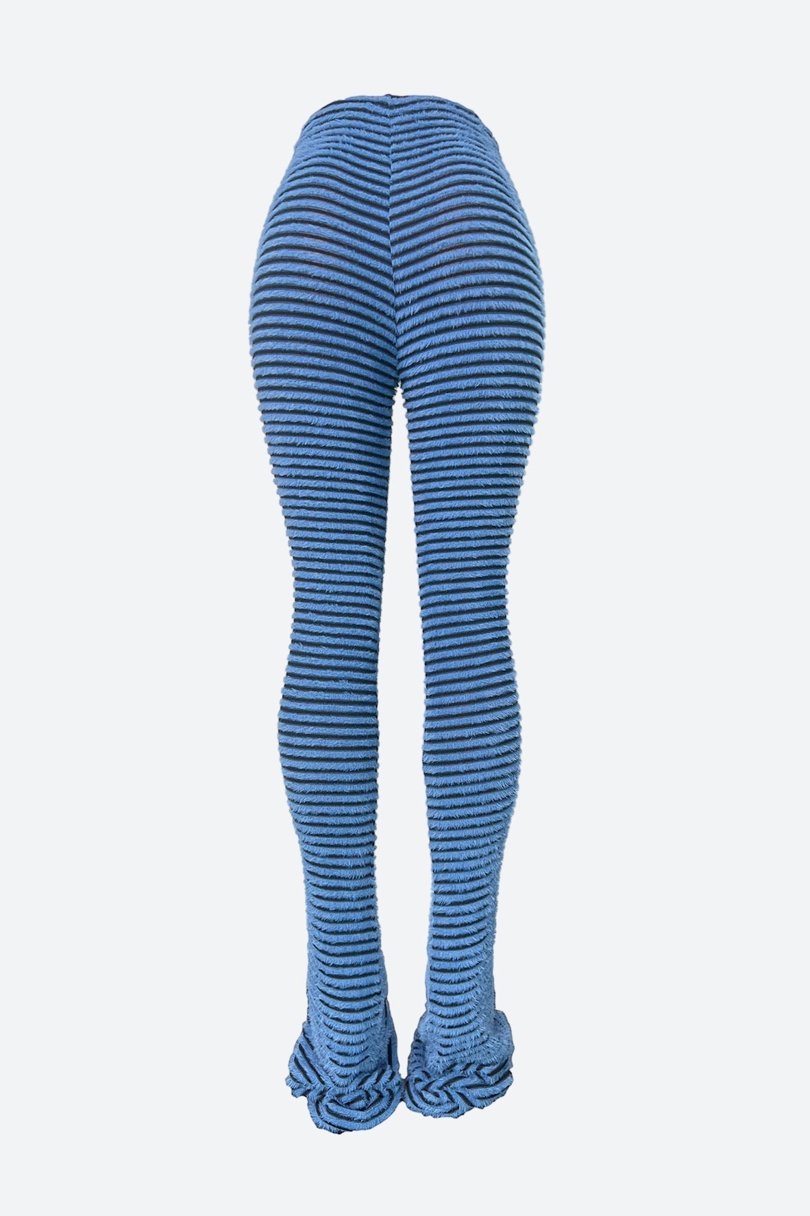 Striped Fuzzy Leggings Lavish Daily