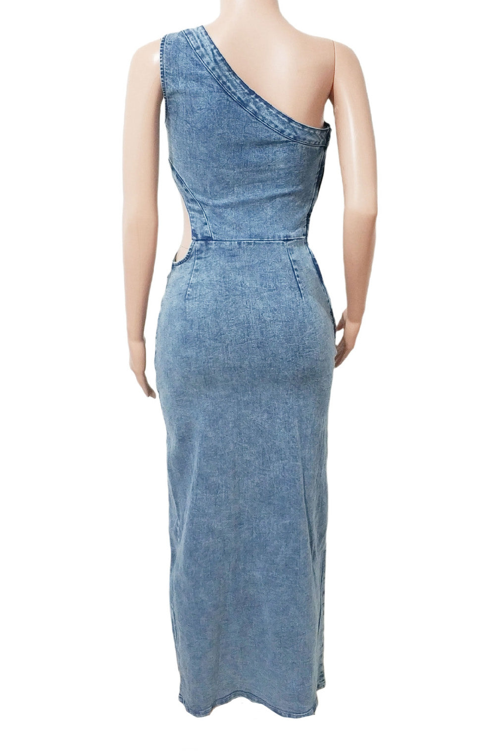 One-Shoulder Cutout Mini Dress Lavish Daily