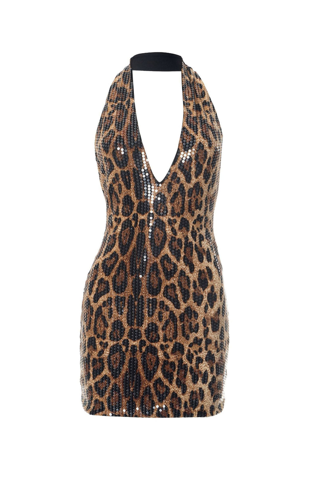 Deep V Backless Mini Dress Lavish Daily