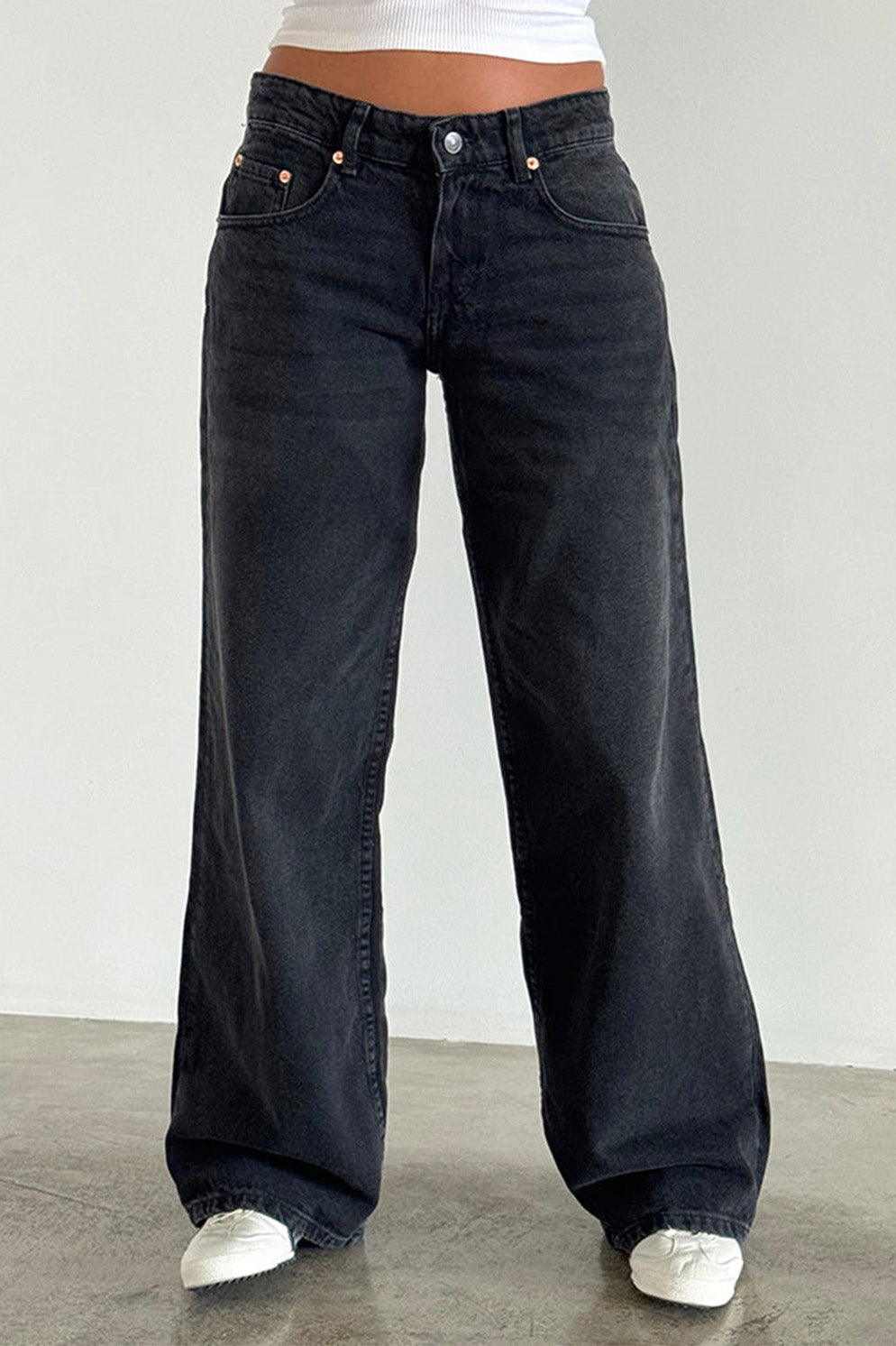 Vintage Low Rise Straight Leg Jeans Lavish Daily