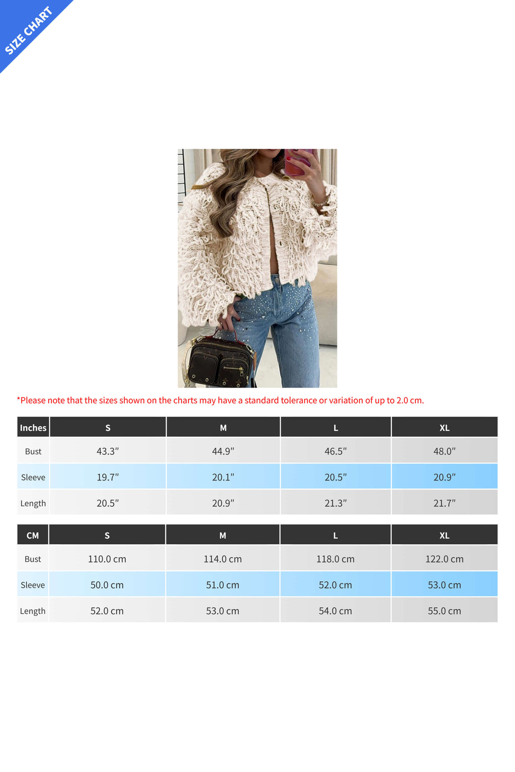Fringe Button-Up Knitted Cardigan Jacket Lavish Daily