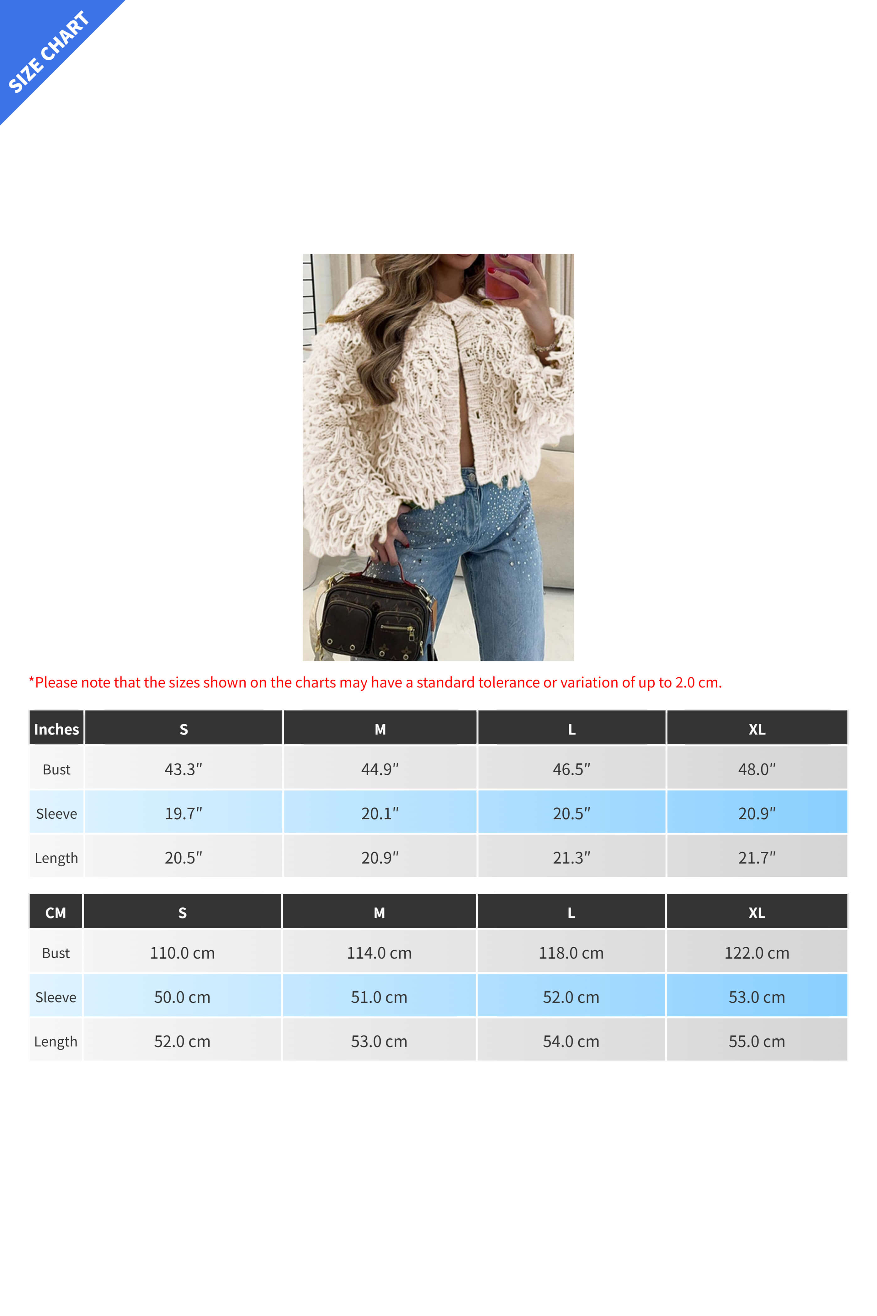 Fringe Button-Up Knitted Cardigan Jacket Lavish Daily