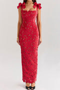Sleeveless Lace Backless Maxi Dress Lavish Daily