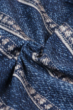 Denim Print Strapless Wide Leg Jumpsuit Lavish Daily