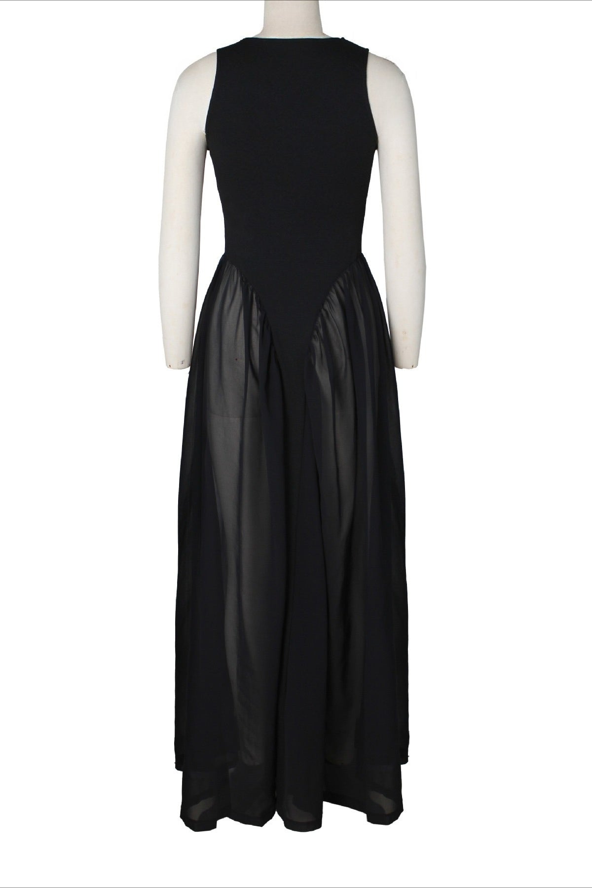 Spliced Chiffon Pleated Maxi Dress Lavish Daily