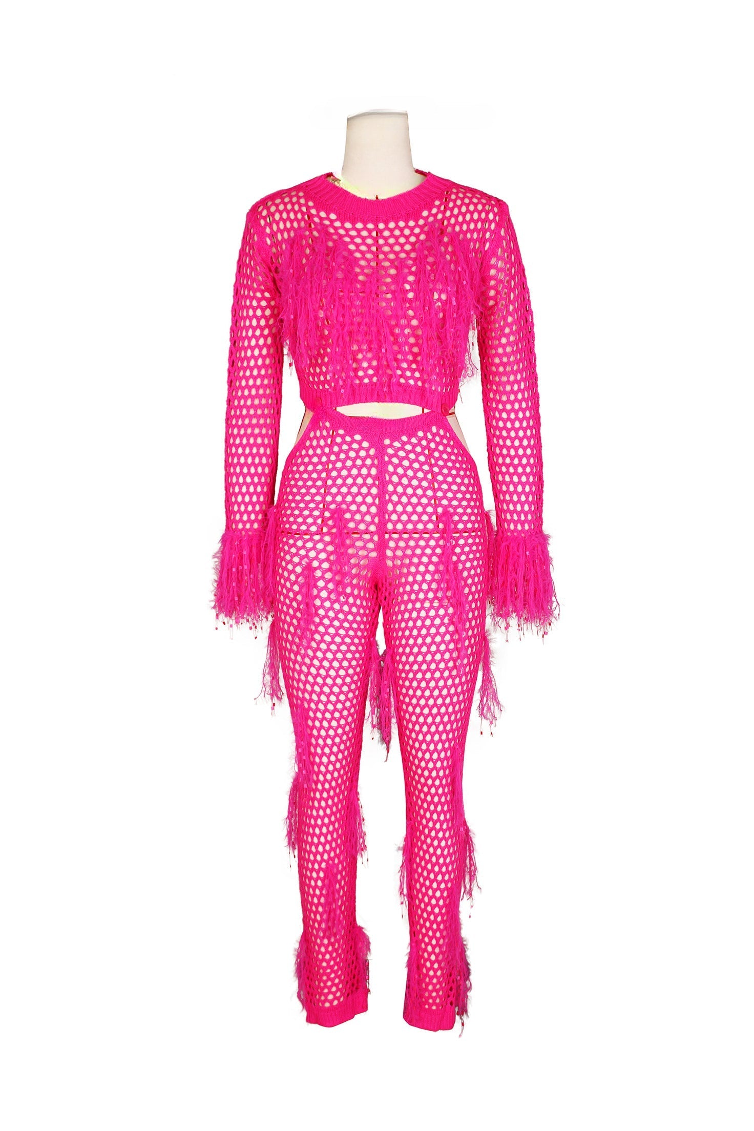 Knitting Hollow Sequin Jumpsuits Lavish Daily