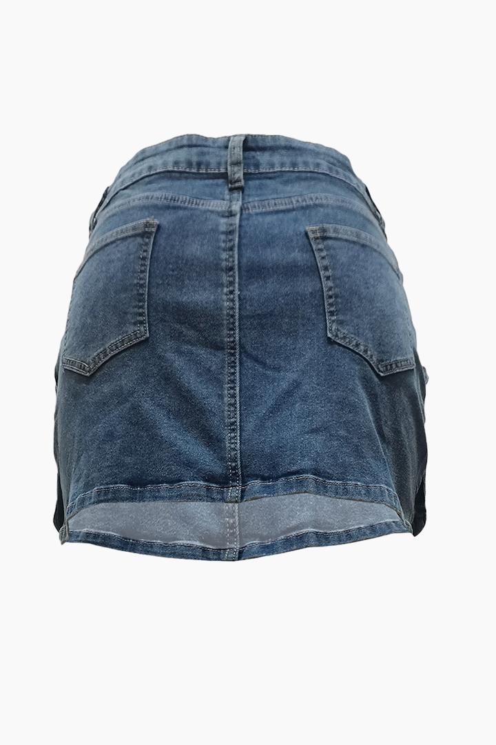 Stretch Denim Skirts Lavish Daily